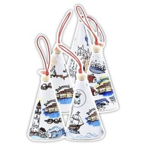 STOŽASTA ZVONA 10 CM - MIX 5 MOTIVA SA SLIKOM GRADA