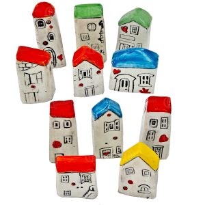 MALE KUĆICE KERAMIKA - MIX BOJA I OBLIKA