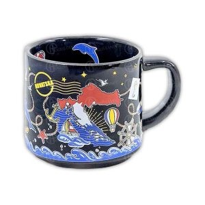 ŠALICA - KARTA HR - CRNA