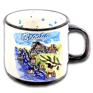 KERAMIČKI LONČIĆ VELIKI – RELJEF HR