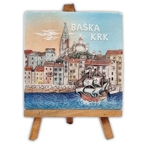 BAŠKA KRK - PLAKETA ŠTAFELAJ