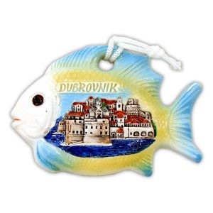 VISEĆA KERAMIČKA RIBA - RELJEF DUBROVNIK