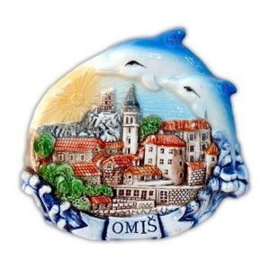 MAGNET DVA DELFINA - OMIŠ