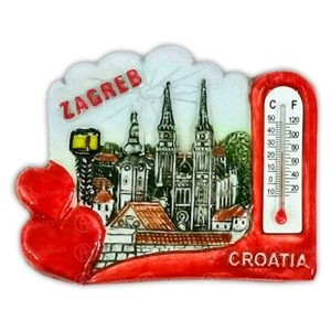 MAGNET SRCE TERMOMETAR - ZAGREB