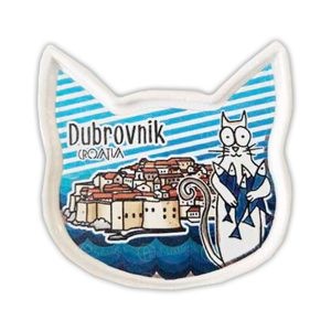 GELIRANI KERAMIČKI MAGNET - MAČKA GLAVA