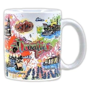 BIJELA KERAMIČKA ŠALICA SA SLIKOM OPĆENITO – 0947