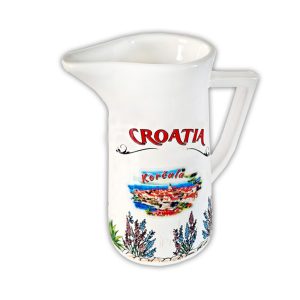 MALI KERAMIČKI VRČ HR - SLIKA GRAD