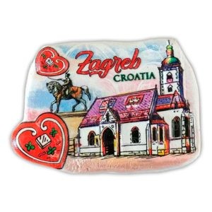 MAGNET MARKOVA CRKVA - veličina: 80X58 mm - ZAGREB