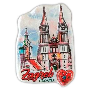 MAGNET KATEDRALA - veličina: 58X80 mm - ZAGREB