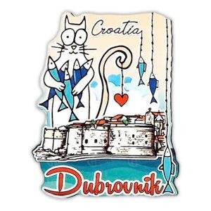 DRVENI METALIK MAGNET - M2 - DUBROVNIK