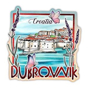 DRVENI METALIK MAGNET - L1 - DUBROVNIK