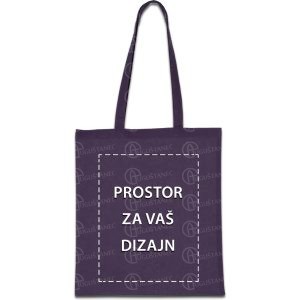 9561 - PLATNENA TORBA TAMNO LJUBIČASTA