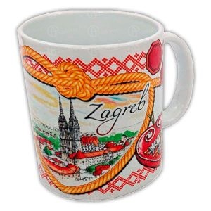 KERAMIČKA ŠALICA - veličina: 80x100 mm - ZAGREB