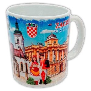 KERAMIČKA ŠALICA - veličina: 80x100 mm - ZAGREB