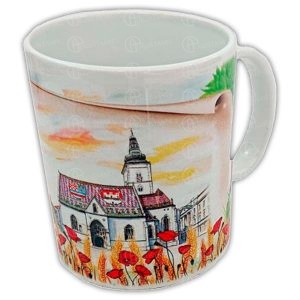 KERAMIČKA ŠALICA - veličina: 80x100 mm - ZAGREB