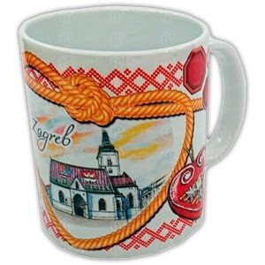 KERAMIČKA ŠALICA - veličina: 80x100 mm - ZAGREB