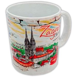 KERAMIČKA ŠALICA - veličina: 80x100 mm - ZAGREB