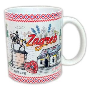 KERAMIČKA ŠALICA - veličina: 80x100 mm - ZAGREB