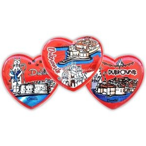 MAGNET MAČKE SRCE - MIX 3 SLIKE - DUBROVNIK