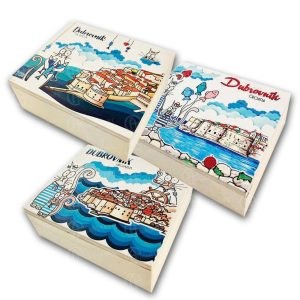 DRVENA KUTIJA MAČKE - MIX TRI MOTIVA