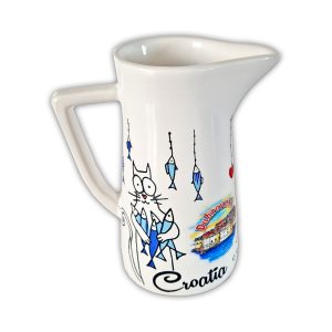 MALI KERAMIČKI VRČ MAČKE – SLIKA GRAD